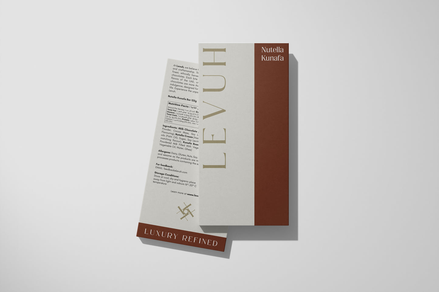 Nutella Kunafa Chocolate Bar 125g - Levuh