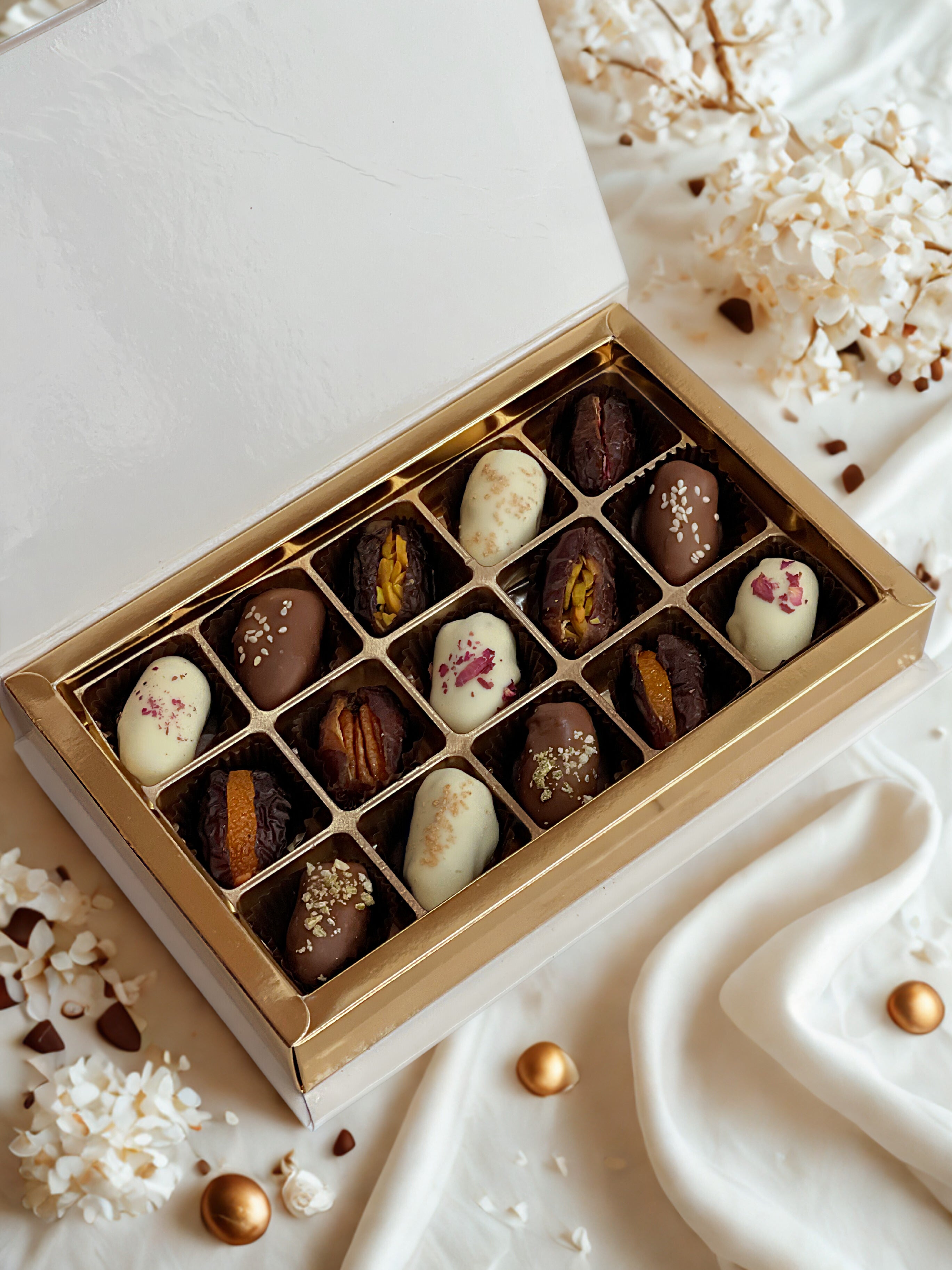 Levuh Dubai Viral Chocolate Covered Stuffed Dates
